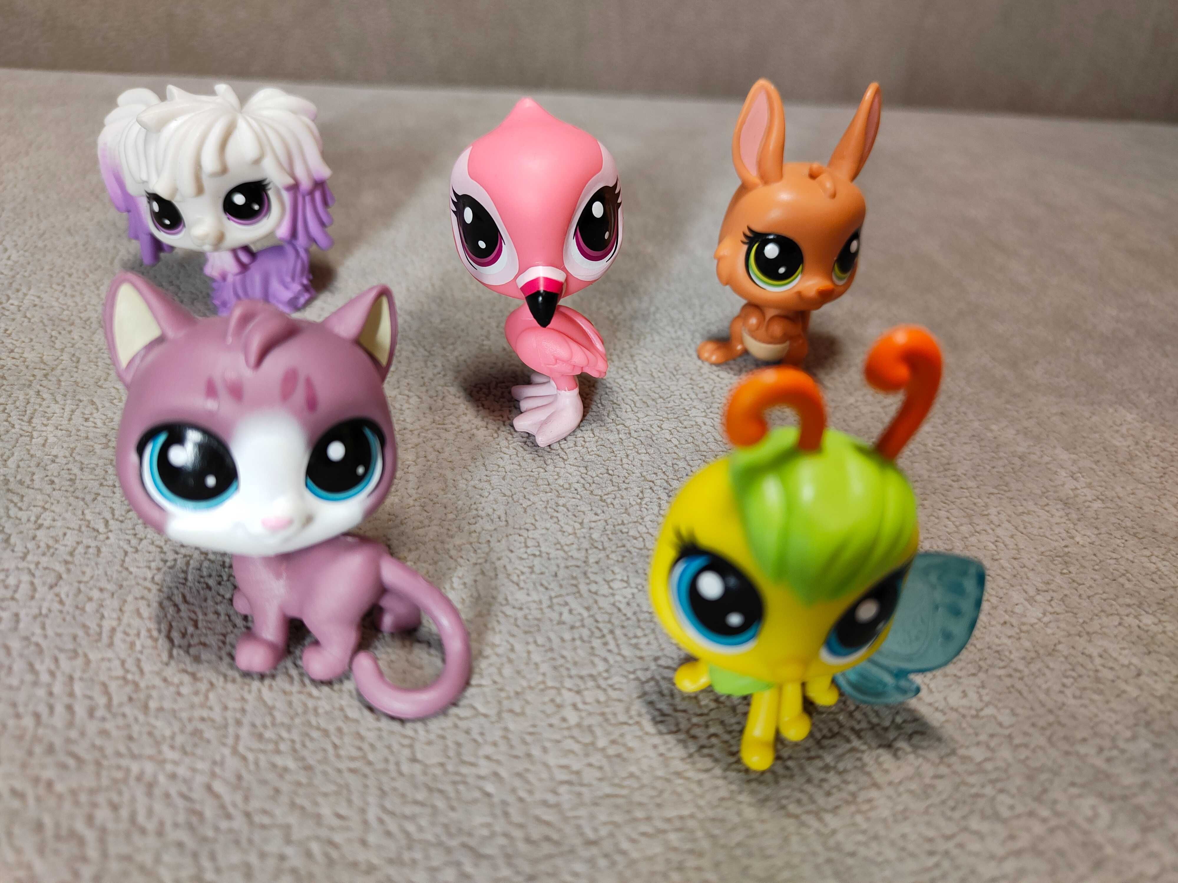 LPS zwierzaki z owocowymi czapeczkami littlest pet shop