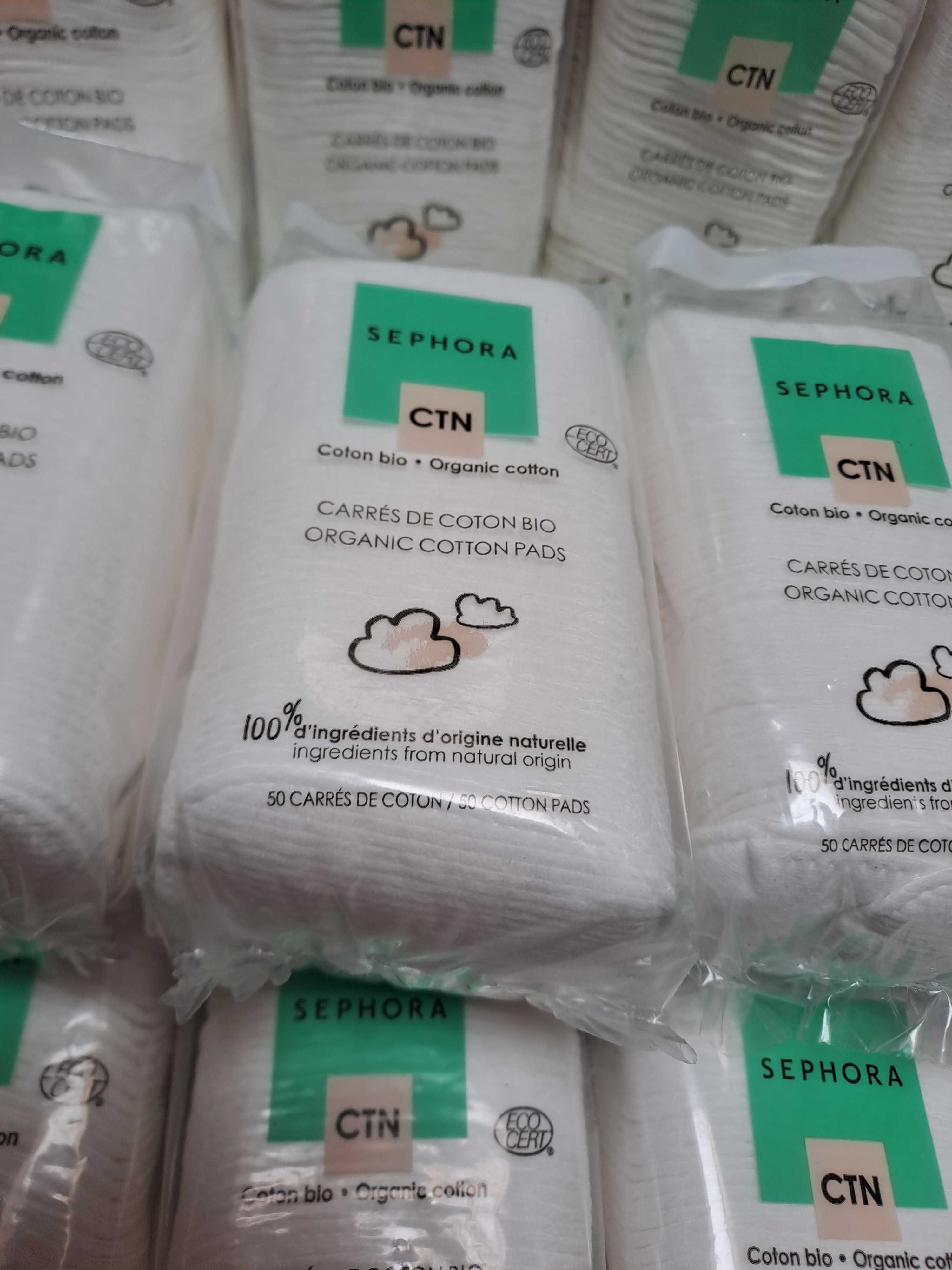 Nowe, organiczne płatki kosmetyczne z bawełny, Sephora