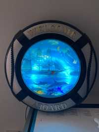 Lampka z projektorem statki, morze