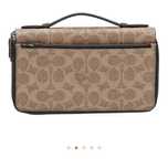 Сумка Coach светло-коричневая кэжуал