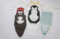 3x babygrow em formato sereia para bebe