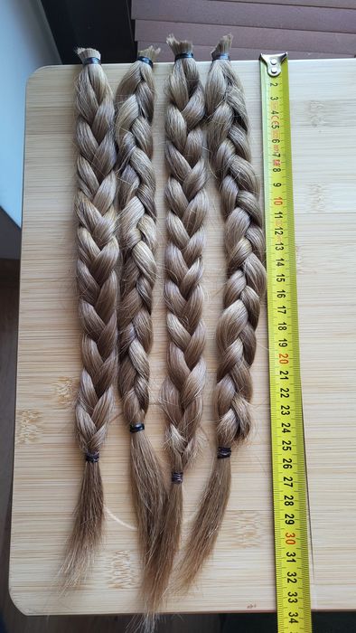 Włosy dziewicze, słowiańskie, blond 30cm