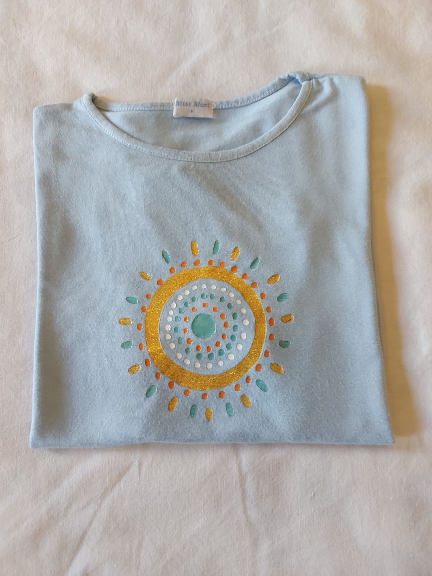 T-shirt Azul Claro da Miss Maxi - Tam° M.