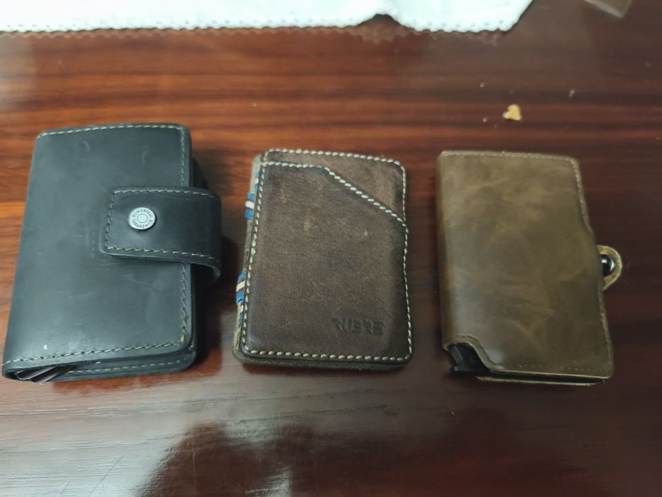 Carteiras porta cartões individual e dupla