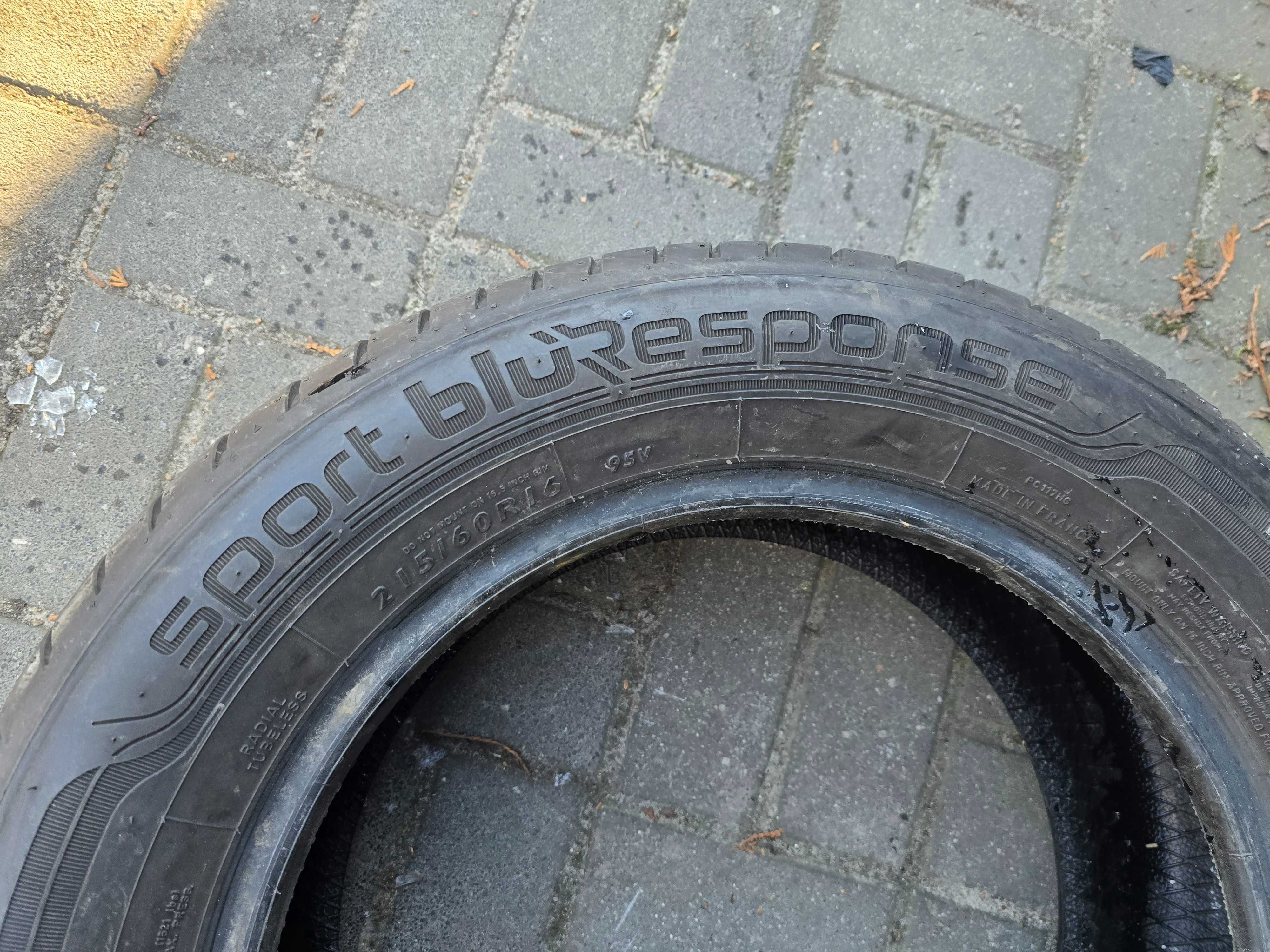 1x Dunlop Sport bluResponse 215/60r16 95V 6,9mm N1911
