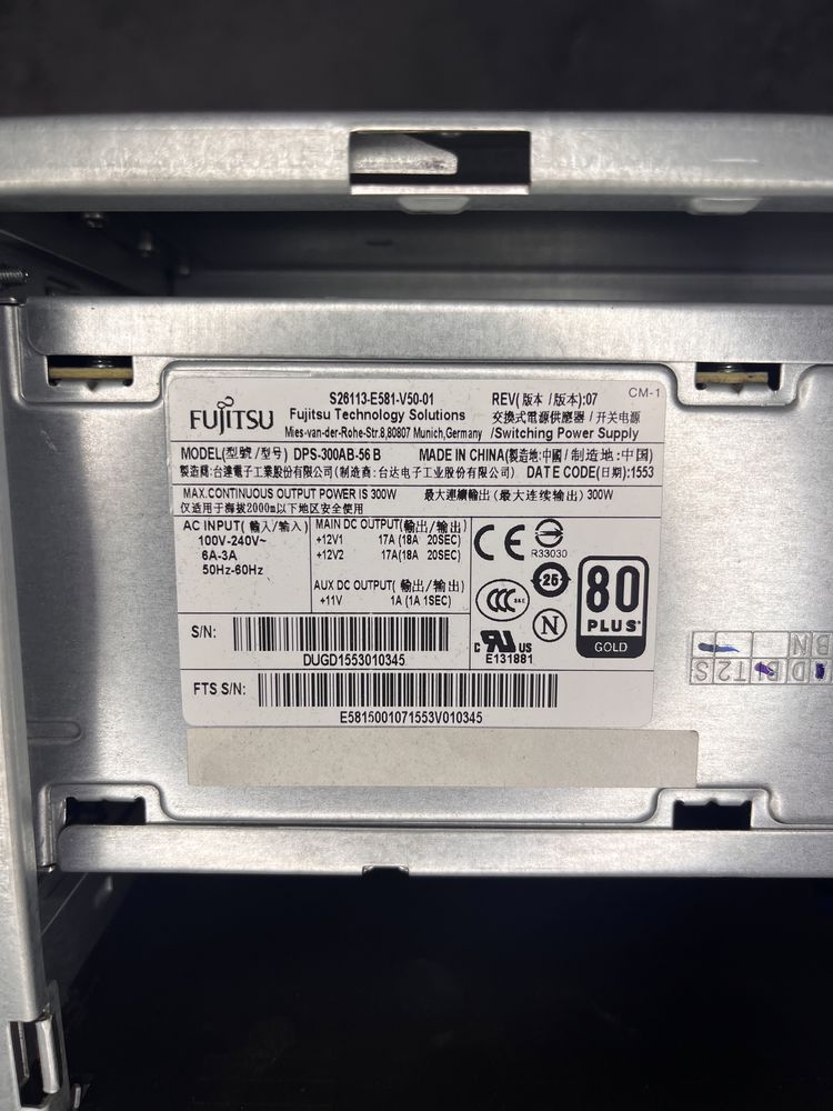Сервер Fujitsu PRIMERGY TX1330 M2 PS170