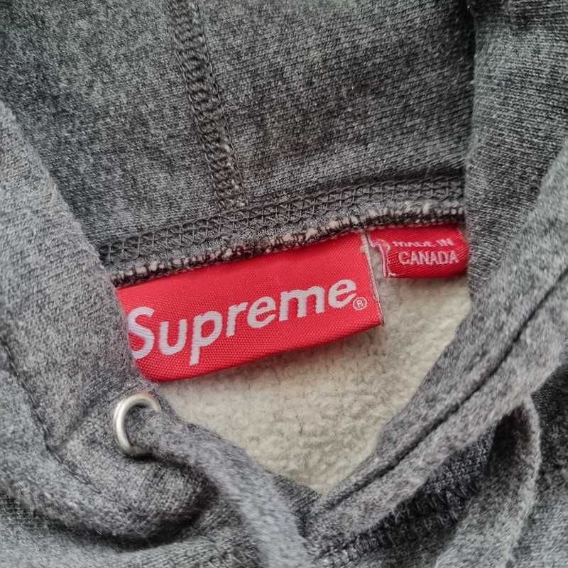 Bluza Supreme Box Logo Hoodie szara 2021 XL