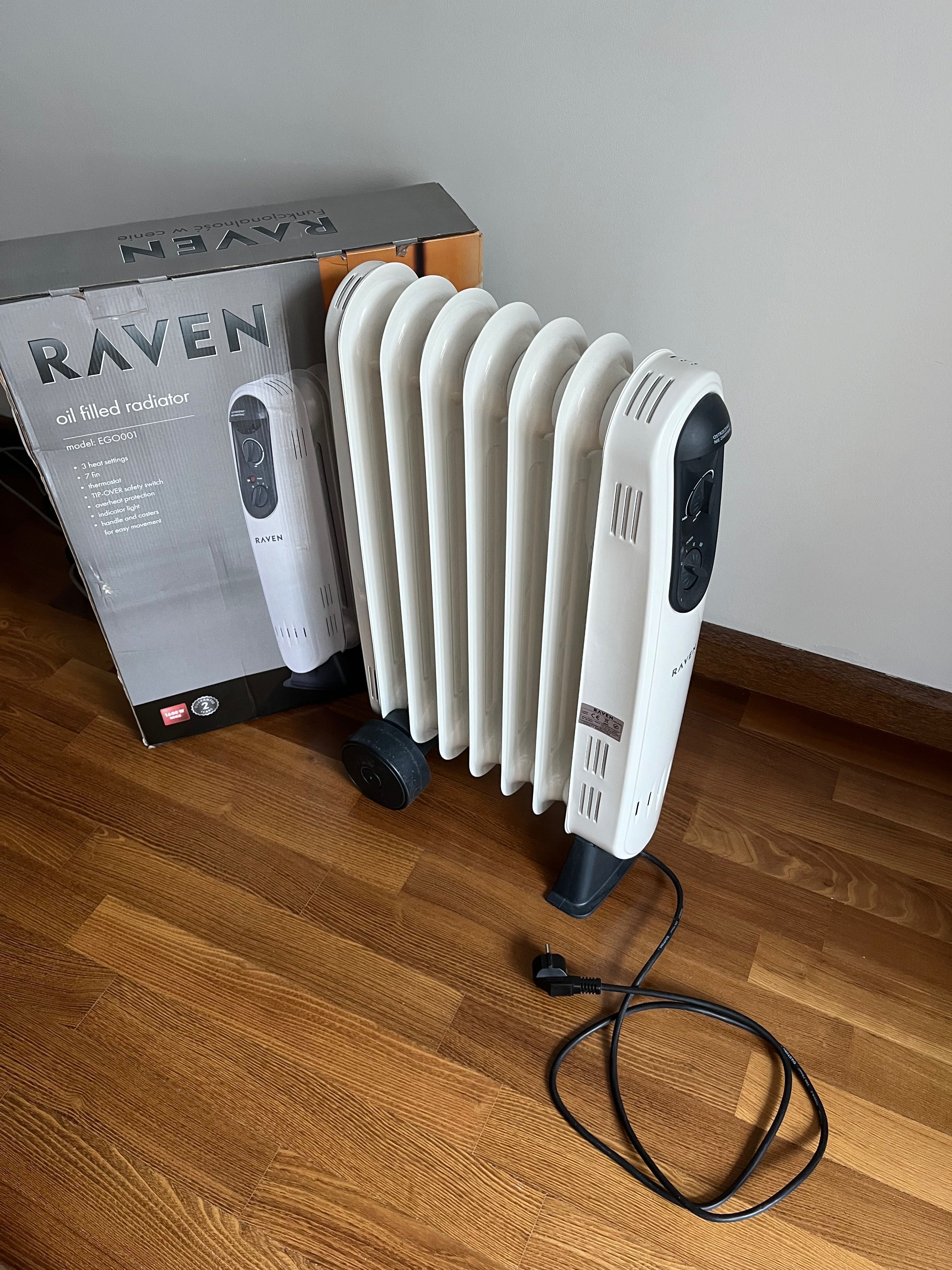 Grzejnik elektryczny olejowy Raven 1600W 7 żeber