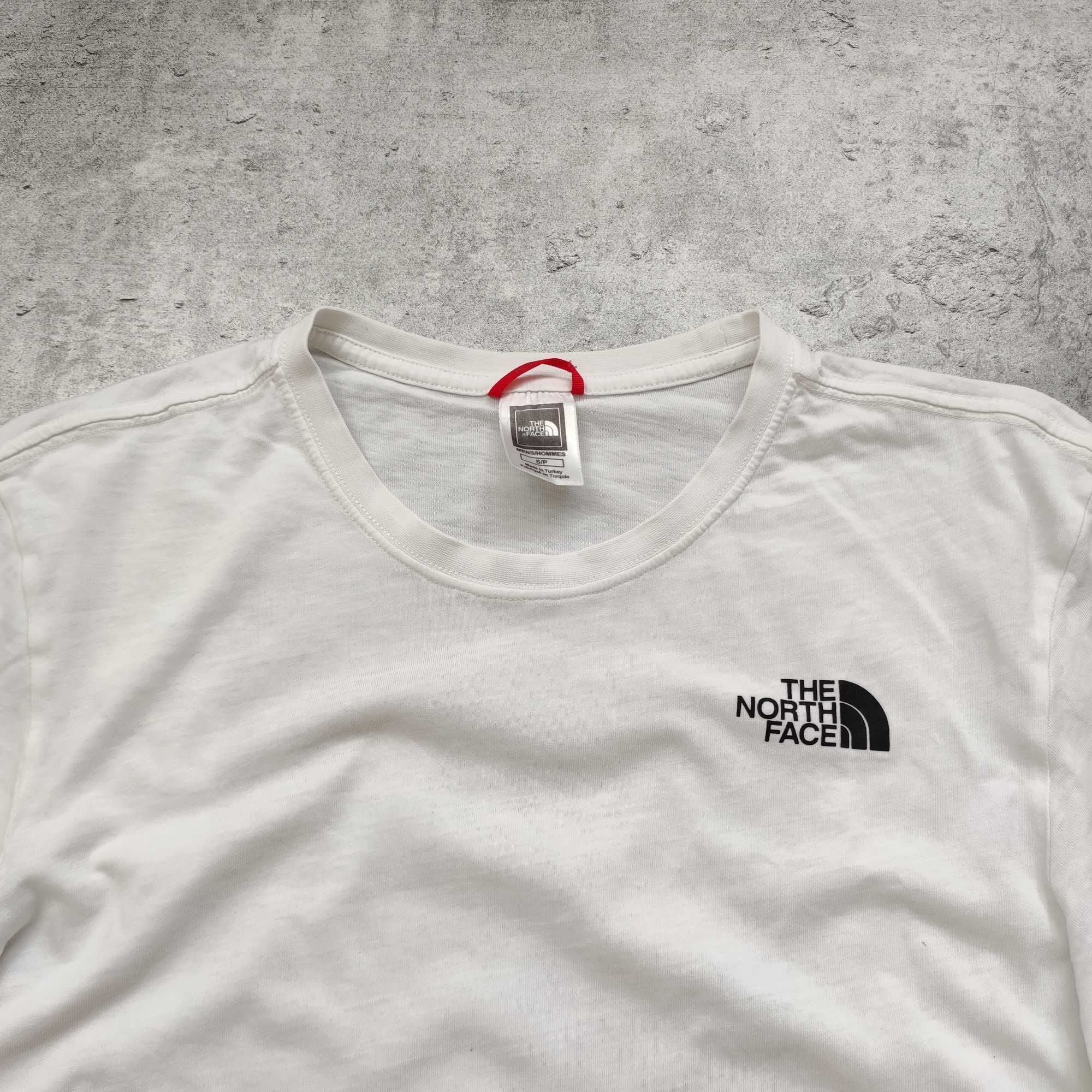 MĘSKA PREMIUM Koszulka Bawełna Trekking Logo Plecy TNF The North Face