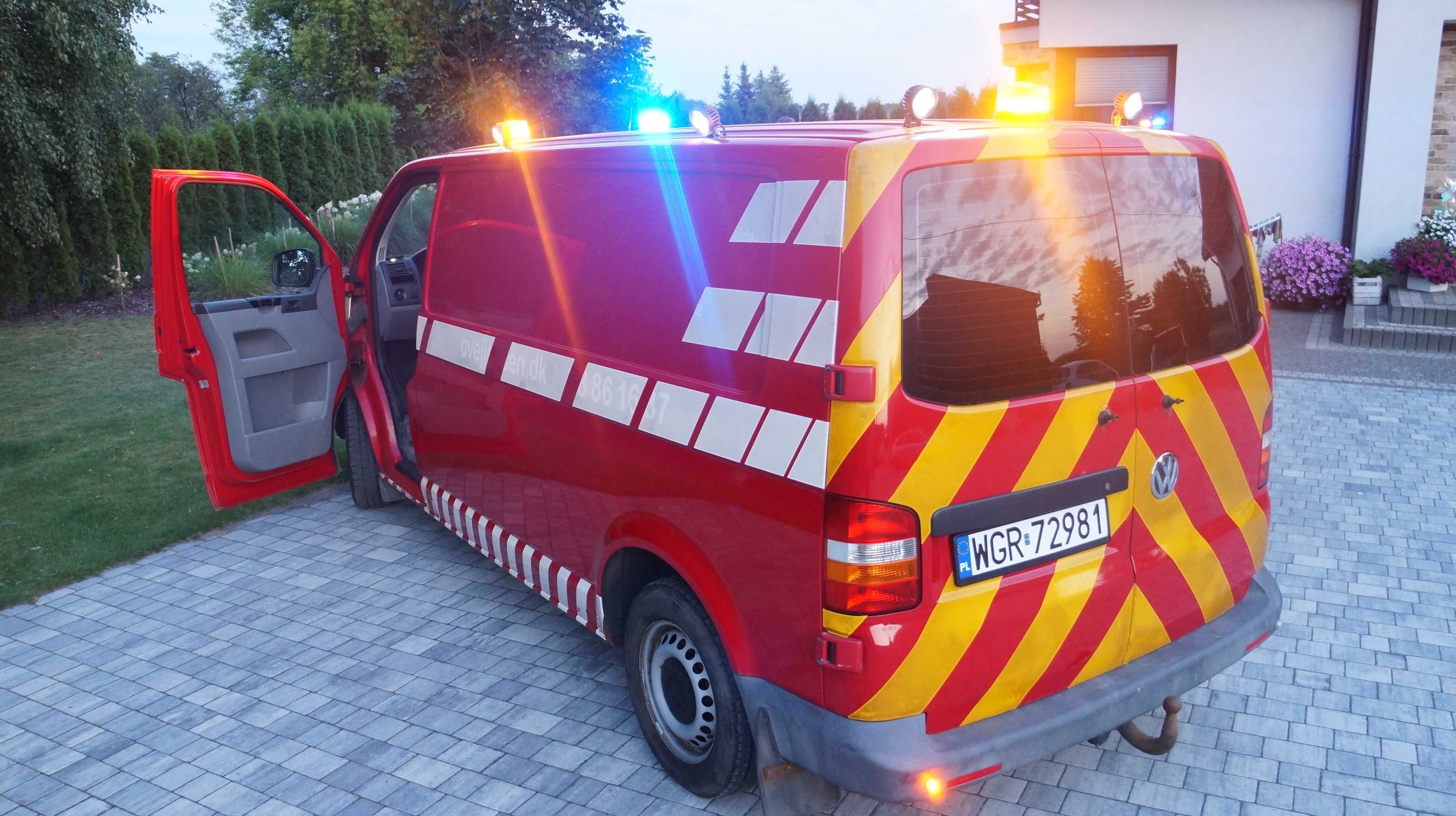 VW Transporter T5 4Motion Webasto Serwisowy dla Straży Pożarnej