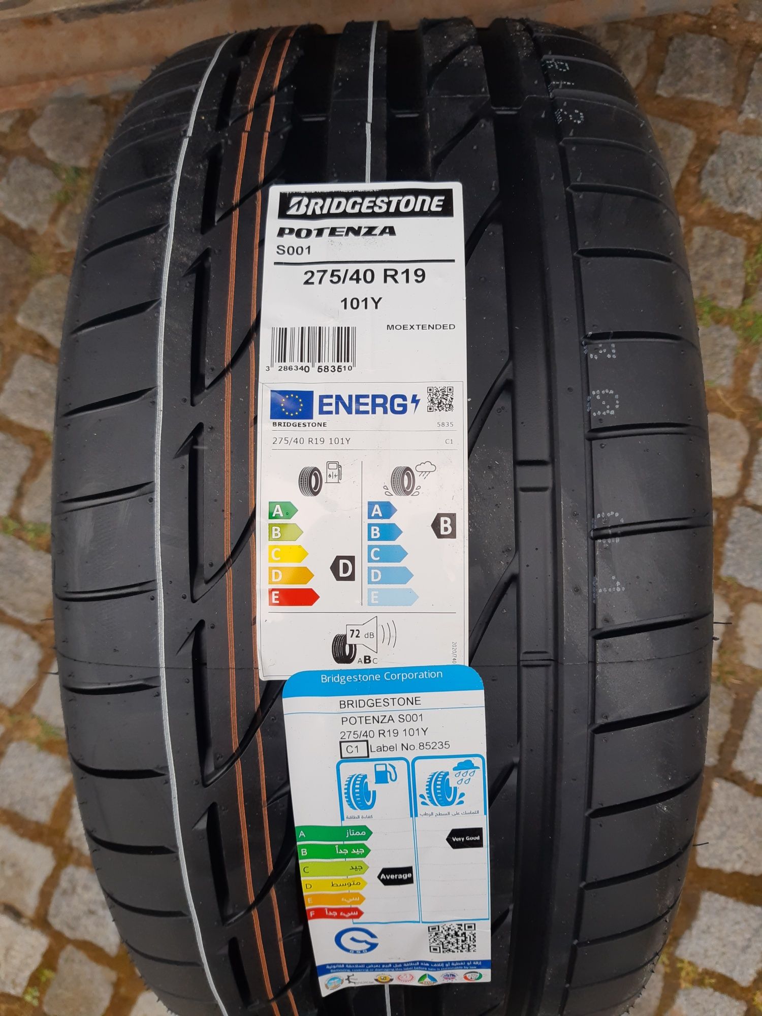 275/40r19 Bridgestone potenza nowe 4 szt