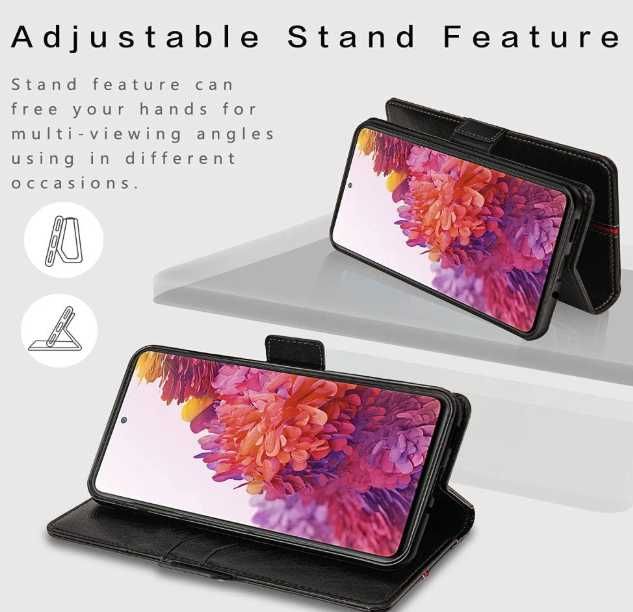 MAMA MOUTH Etui na telefon Samsung Galaxy S23 FE 5G skórzane czarne