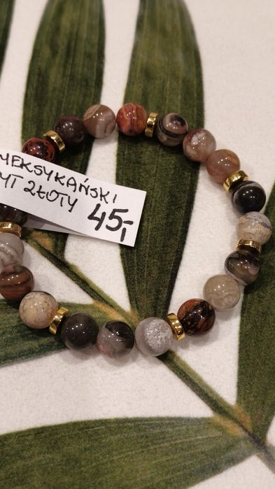 Bransoletka z naturalnych kamieni Agat