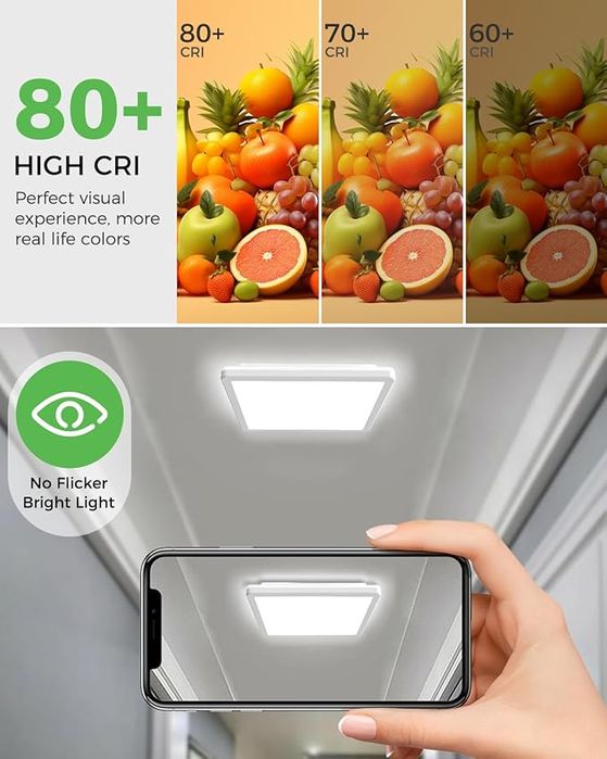 Lampa sufitowa LED zemty 24W, wodoszczelna, ultracienka 29,5 cm