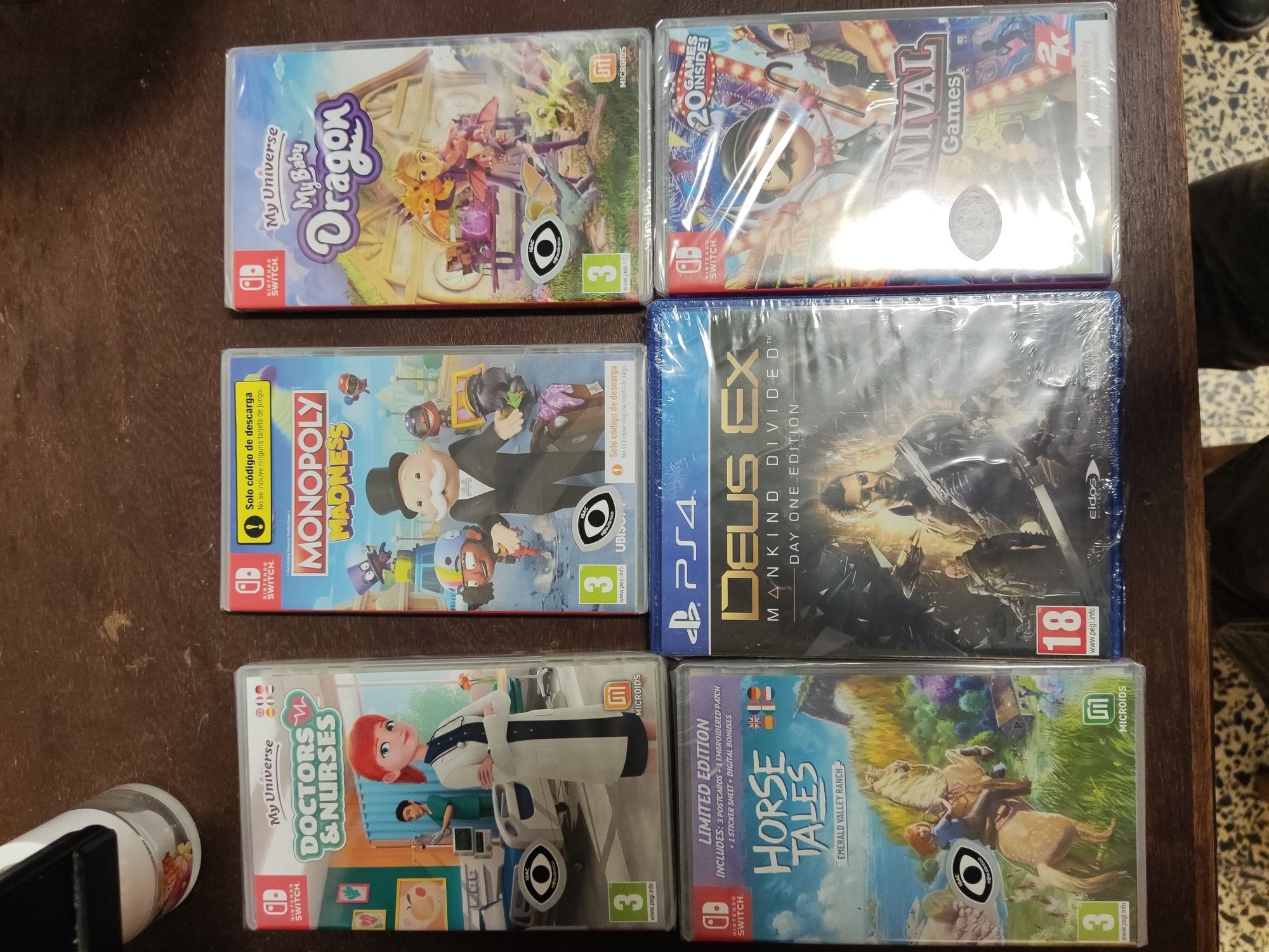Jogos Nintendo switch e ps4 vendo separado