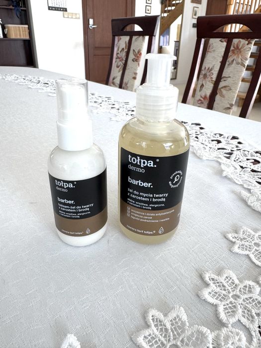 Zestaw Tołpa MEN dermo barber żel do mycia i balsam-żel do twarzy