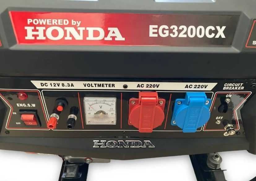 Генератор бензиновый HONDA EG3200CX (3.2 КВТ) ручной стартер 4-тактный