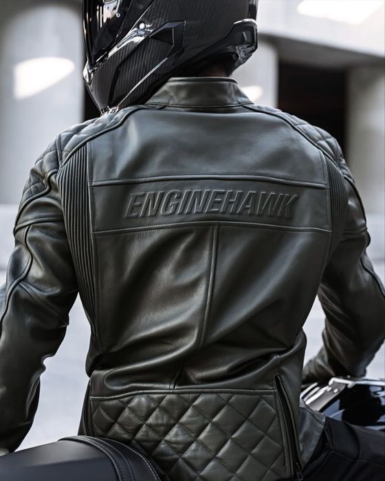 Шкіряна мото куртка Enginehawk. 50 Cal karnage iдеал М