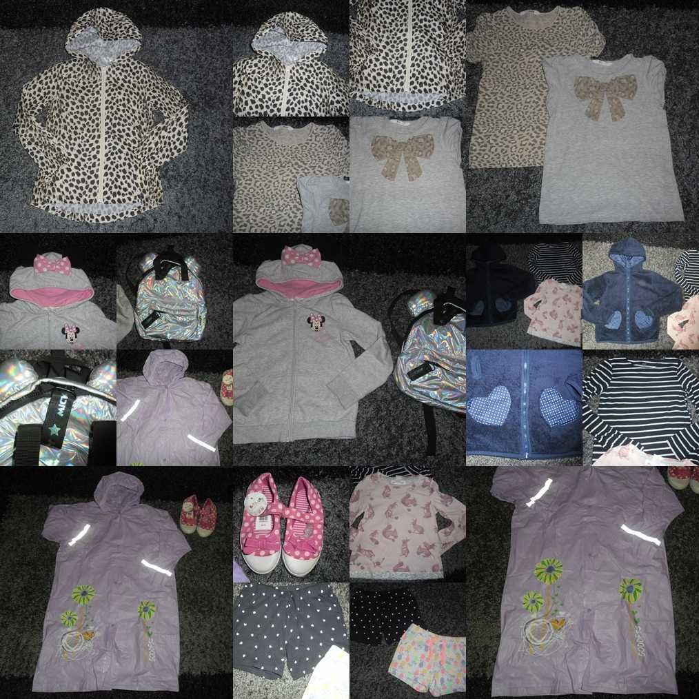 H&M,next,zara PAKA firmo DLA córci -lato 122/128- 6-8 lat 57szt+gratis
