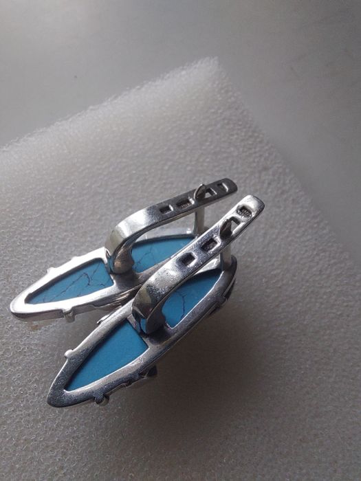 Серебро. Набор с золотыми пластинами.