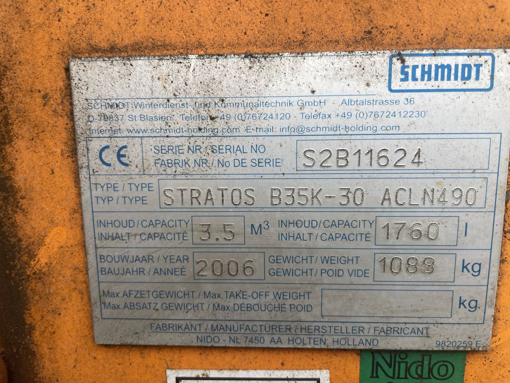 Schmidt Stratos B35 piaskarko solarka Taśma 3,5m3 epoke