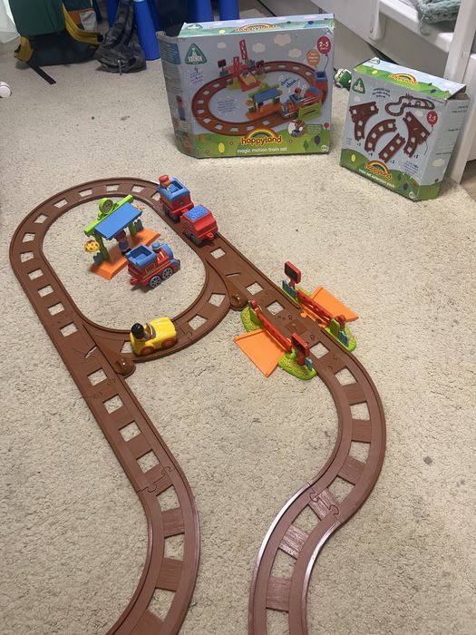 Happyland Village Train Set Extension Pack , поезд, железная дорога,