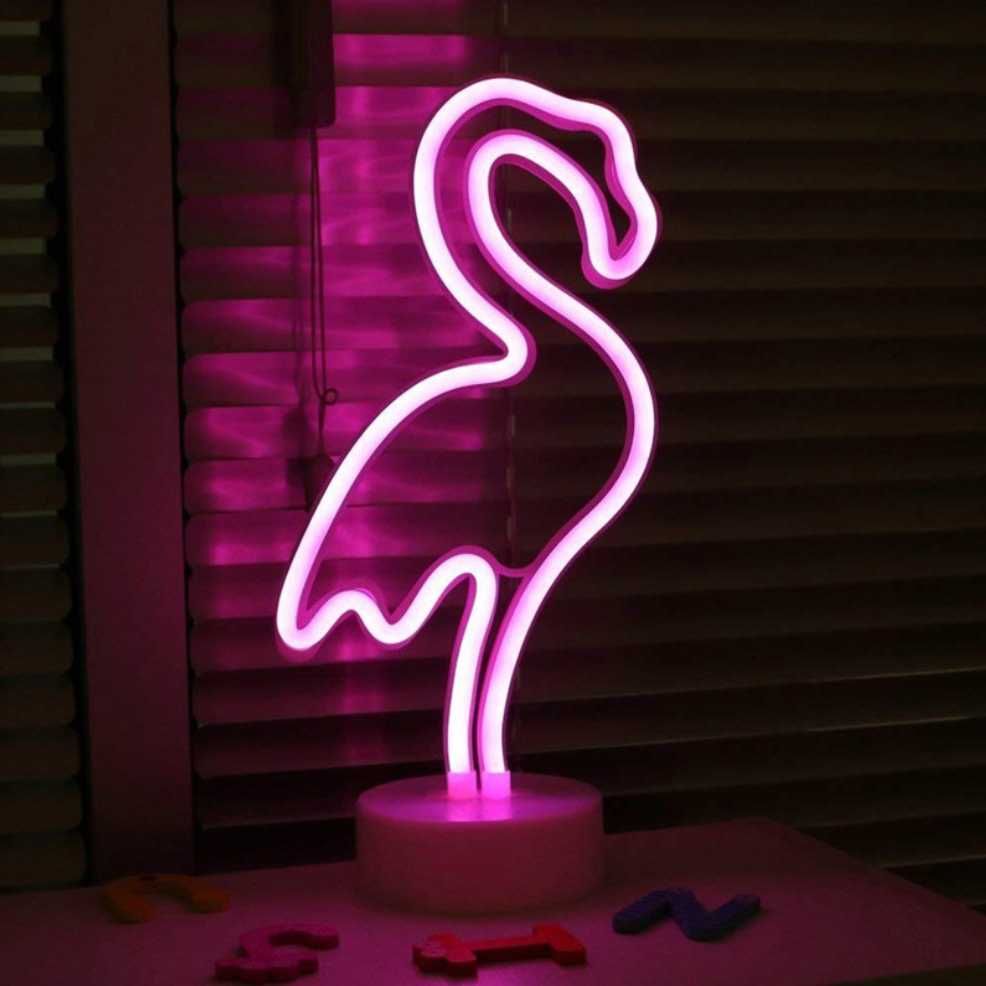 Lampka Dla Dzieci Nocna LED Neonowa Flaming USB Baterie