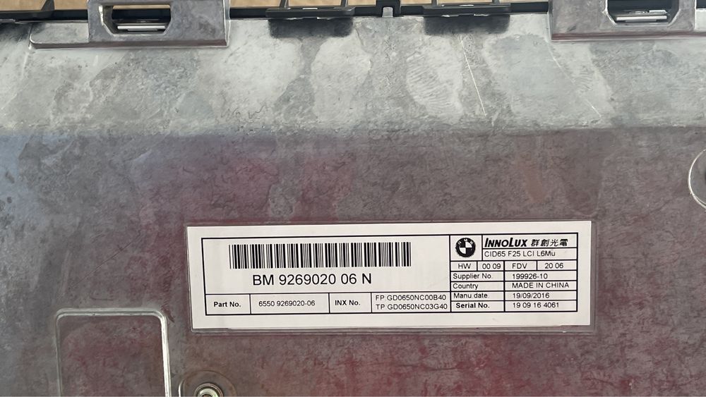 Display Bmw X4 com Defeito o para pecas