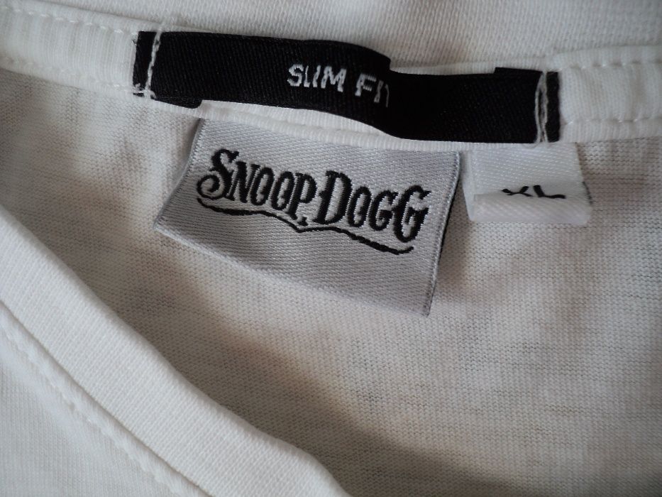 Snoop Doggy Dogg Bluzka XL slim fit damska biała rap hh Snoop