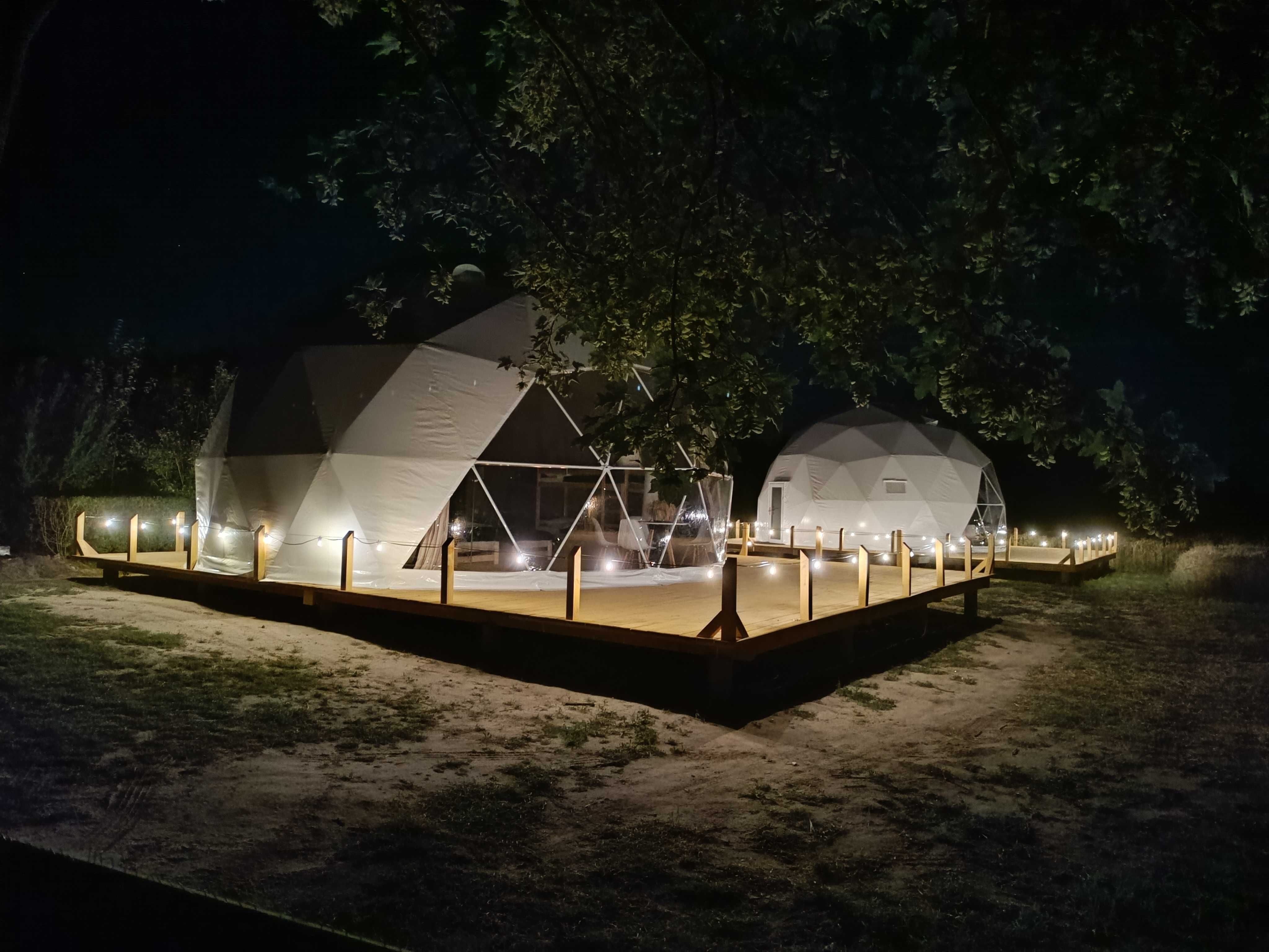 Gwiezdna Osada glamping z widokiem na zachód słońca, 1,5 h od Warszawy