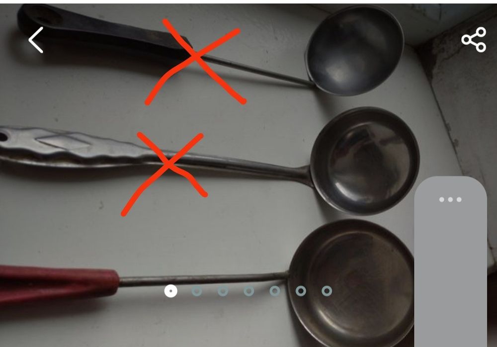 Посуда: половники, лопатки, качалки.