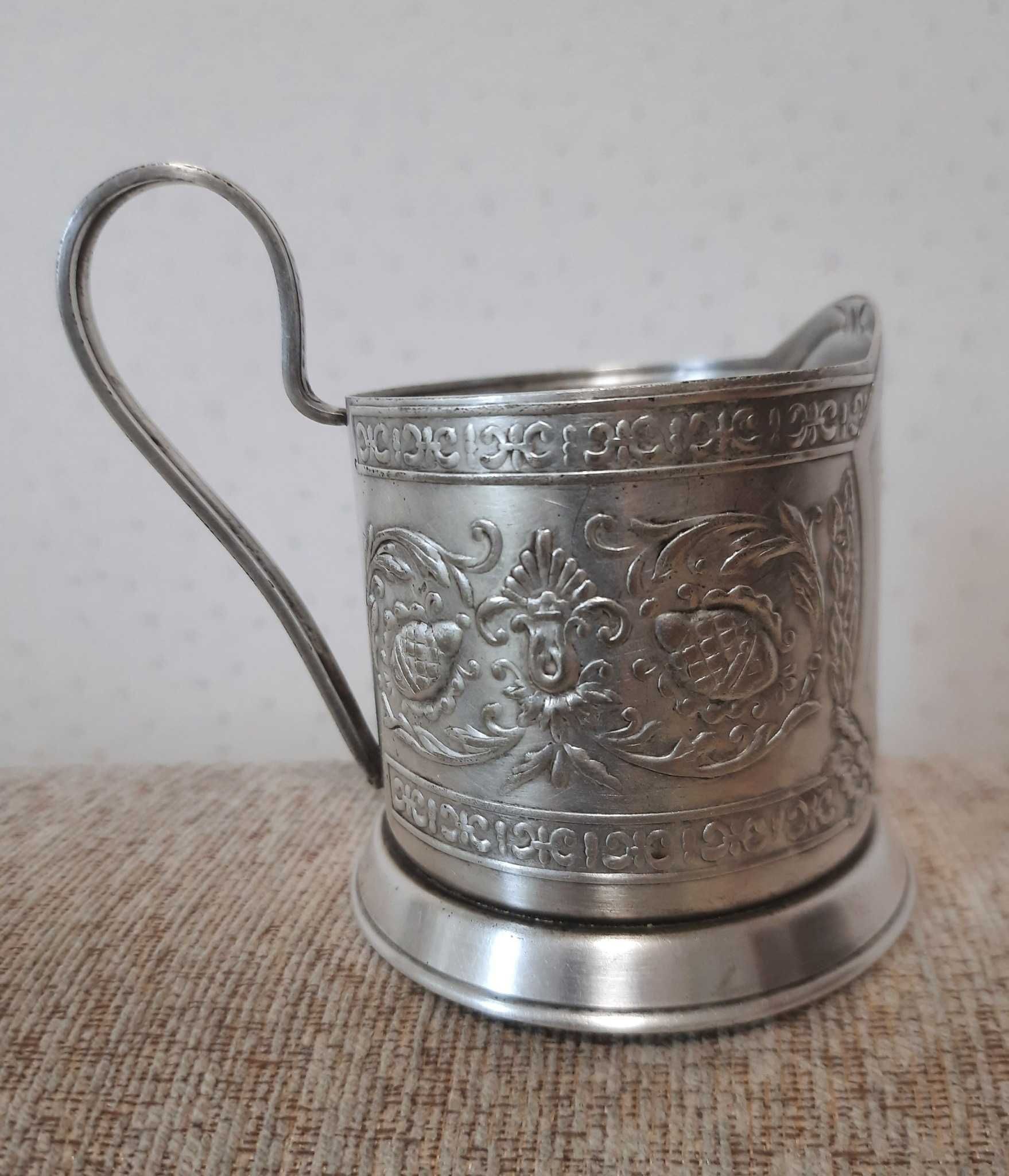 Подстаканник Юрий Долгорукий. Мельхиор. СССР. Не частый.