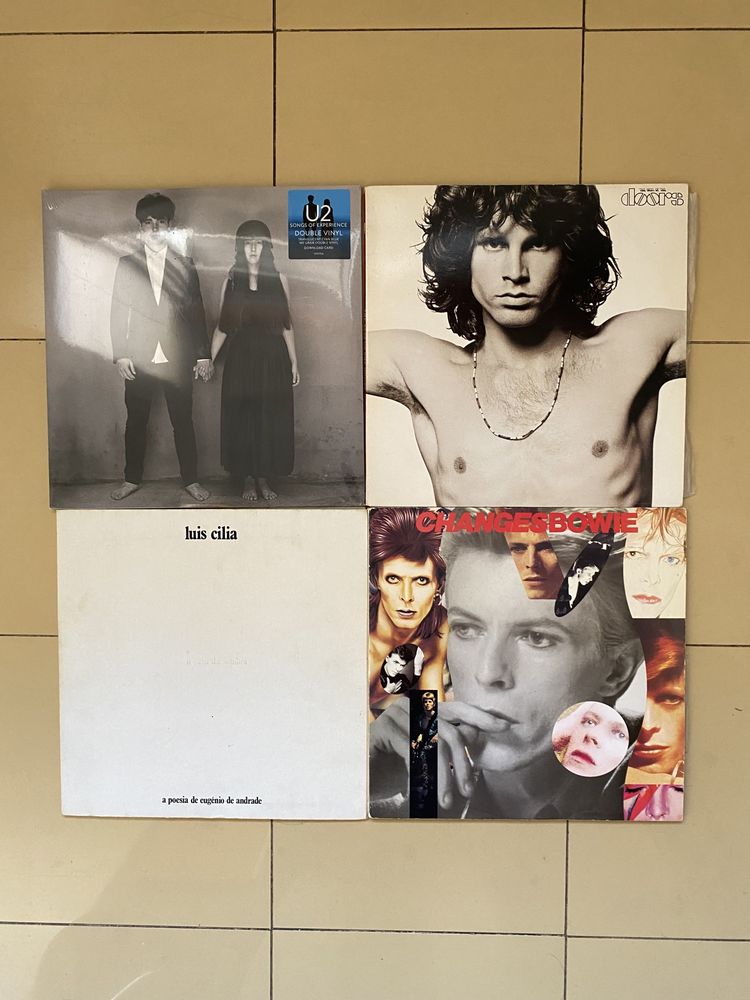 Discos de vinil U2,David Bowie,Doors,Luis Cilia