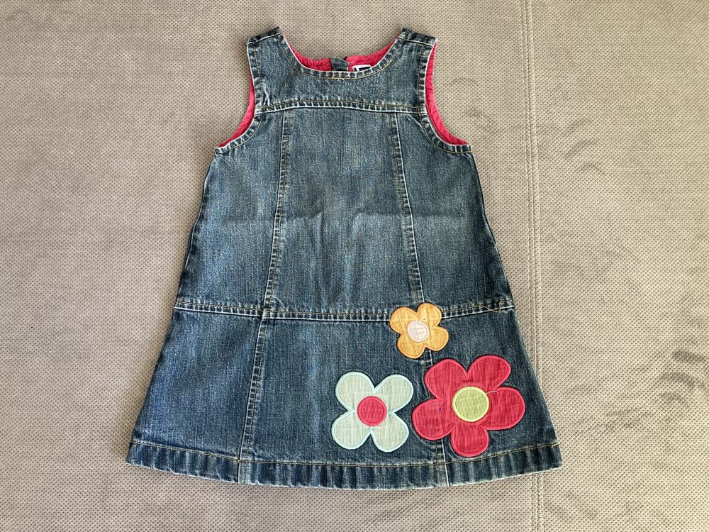 Sukienka/sarafan dżinsowy 80/86 (12-18 miesięcy) Vintage