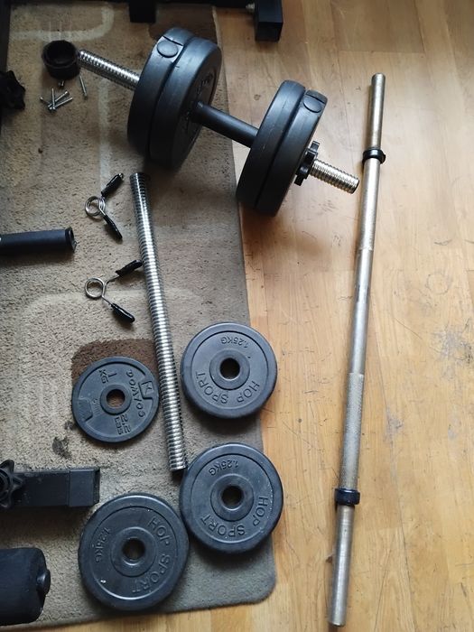 Ławka Regulowana do ćwiczeń+80kg obciążenia