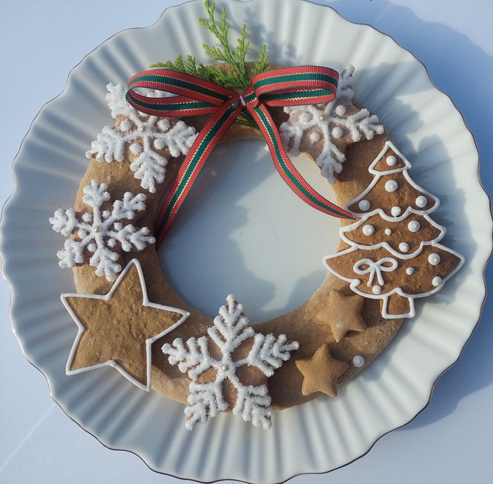 Wianek z Piernika Gwiazdka Choinka Mikołajki Prezent dla Nauczyciela