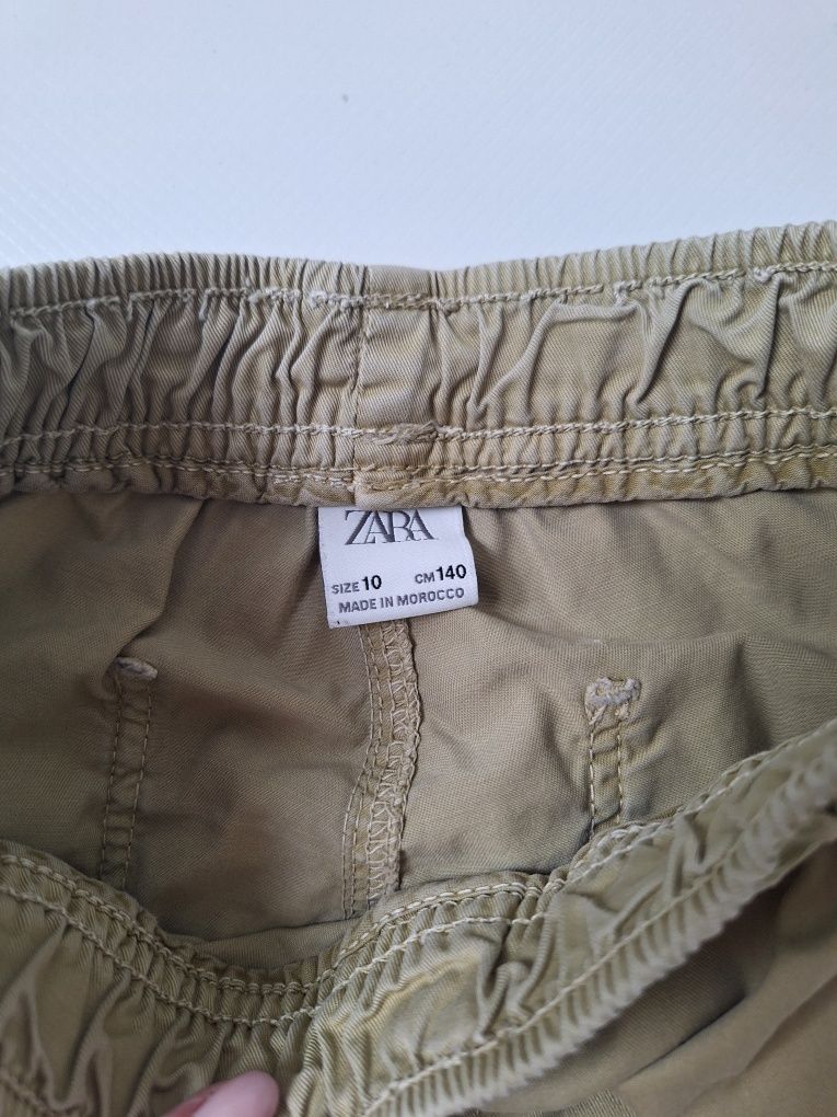 Spodnie beżowe Zara roz. 140 Cargo