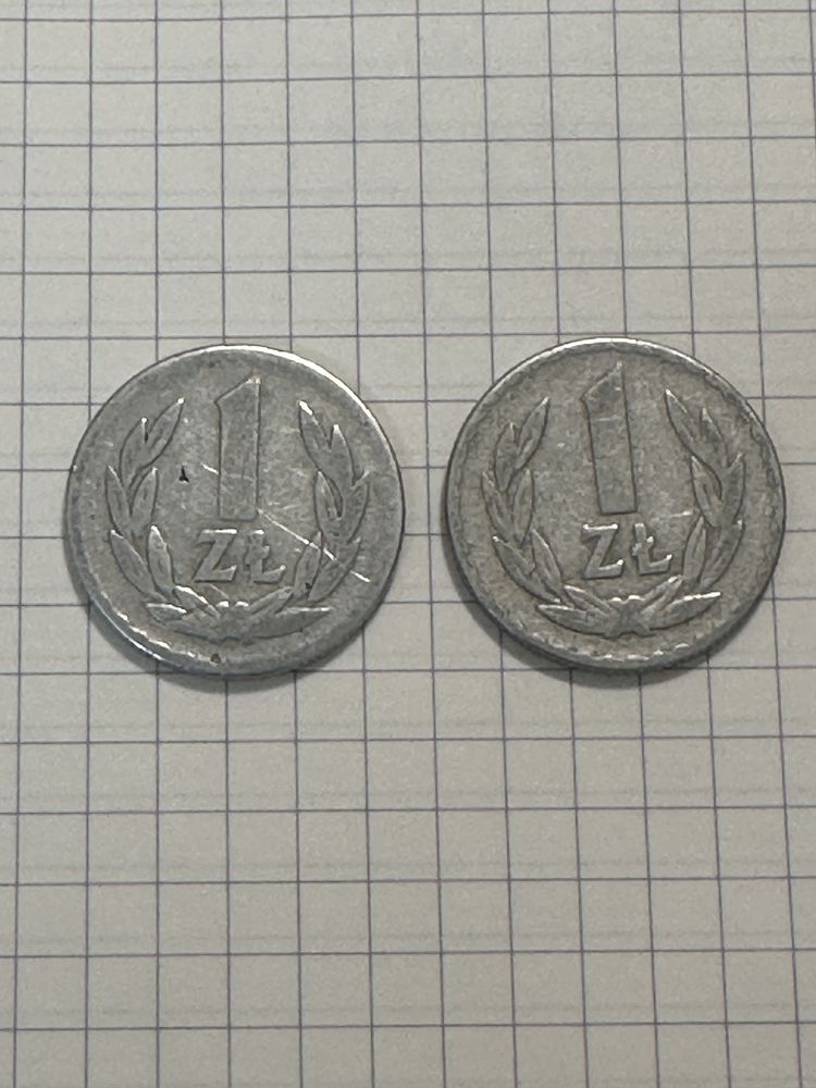 Moneta 1 zł. z 1949 r. 2 szt.