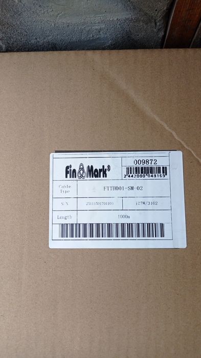 Оптический кабель оптоволокно fin mark ftth001_sm_02