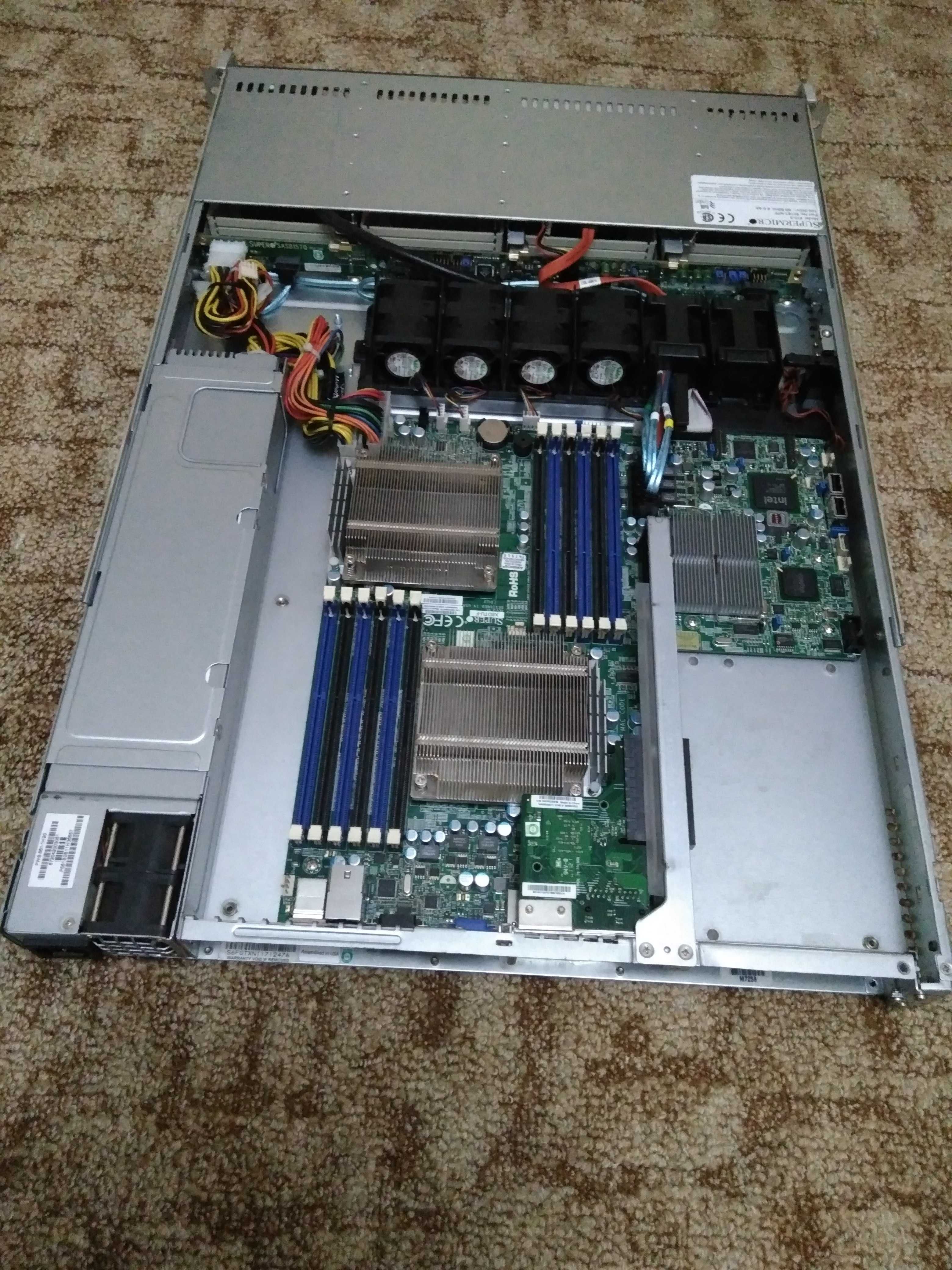 Сервер Supermicro 1U X8DTU-F Intel Xeon X5687 3,60 GHz / DDR3 24Gb ECC