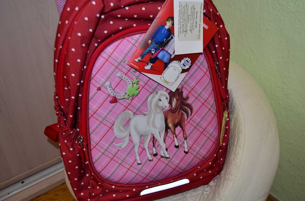 Рюкзак школьный Herlitz BLISS Horses ранец для девочки. Германия
