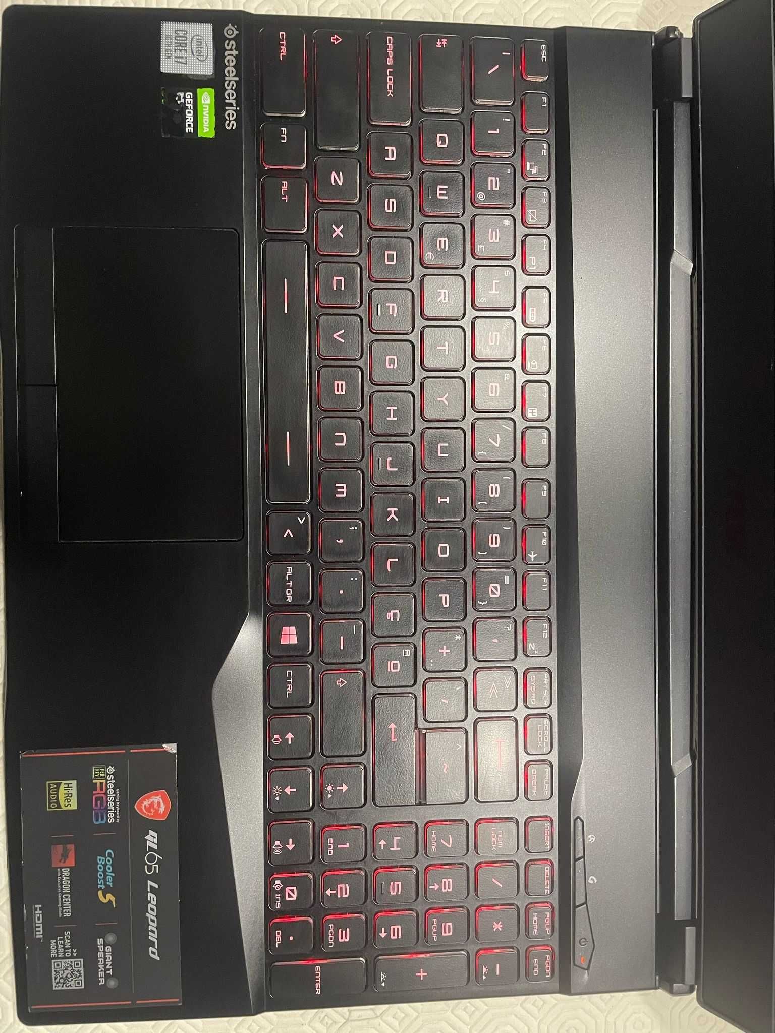 Portátil Gaming MSI GL65 Leopard 10SFK / i7-10750H / RTX 2070