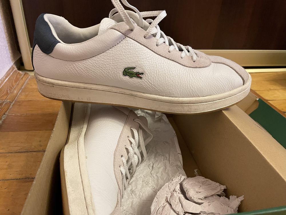 Кеди шкіряні Lacoste us9.5