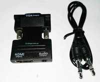 Переходник HDMI - VGA со звуком