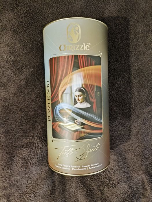 Nowe puzzle ręcznie wykonane „Chrizzle” 500el. obraz Faustyna Kowalska