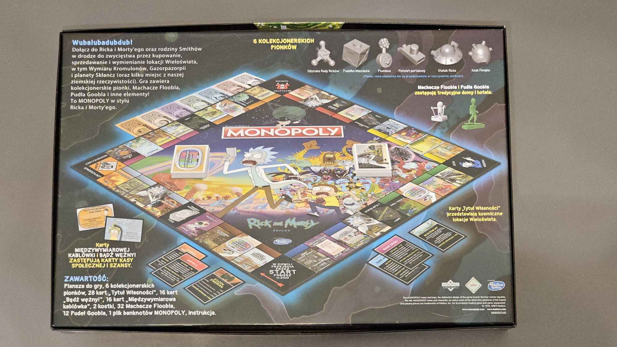 Gra planszowa MONOPOLY Rick i Morty