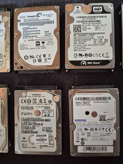 9 x dysk twardy 2.5 cala 320 GB do laptopa ps3 ps4