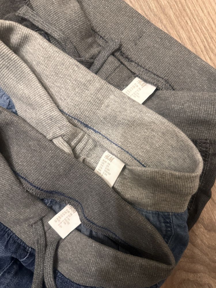 3x Jeansy Jogger H&M rozmiar 98