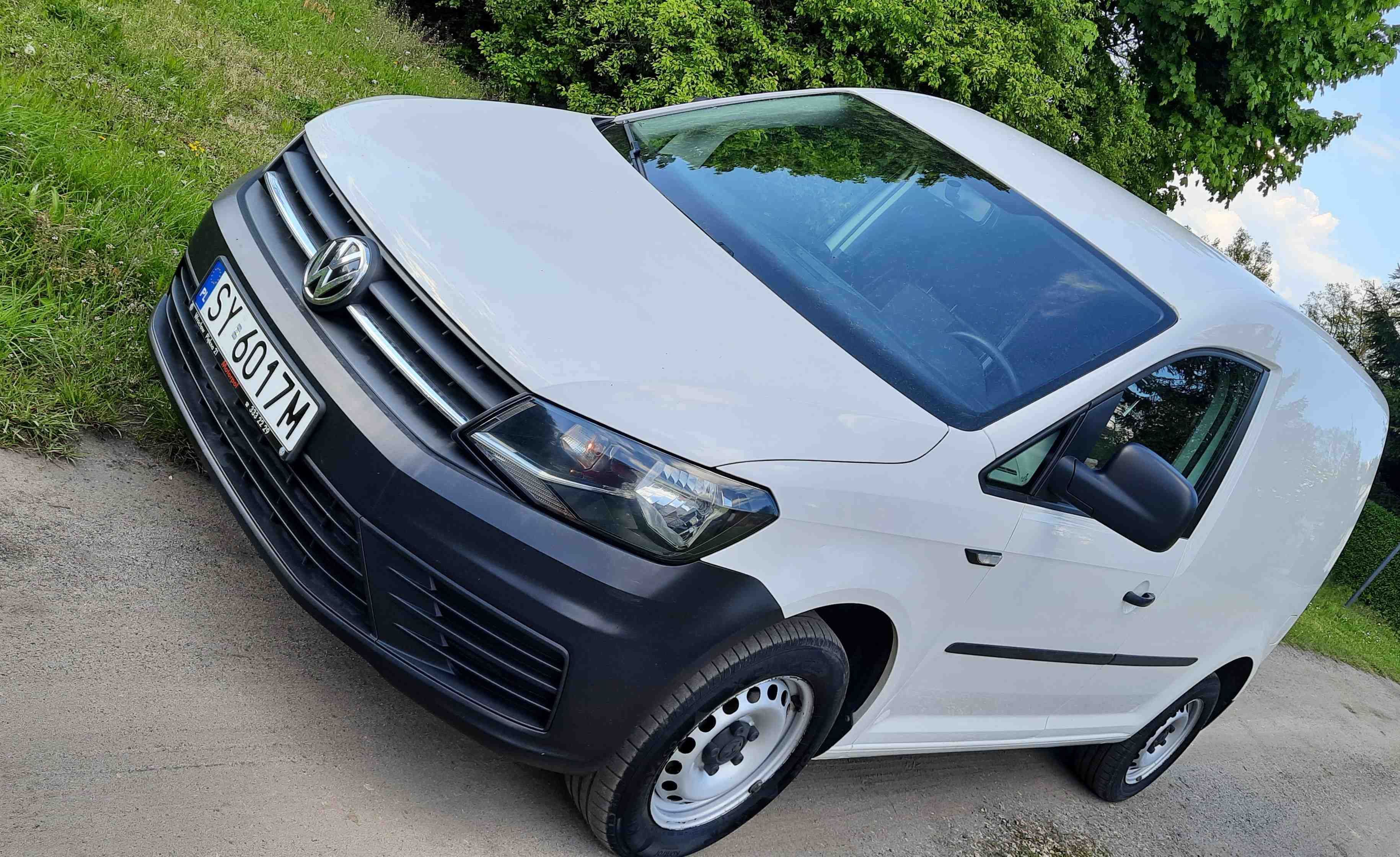 Volkswagen Caddy 2017, VW ciężarowy, diesel, VAT 1, hak, faktura VAT