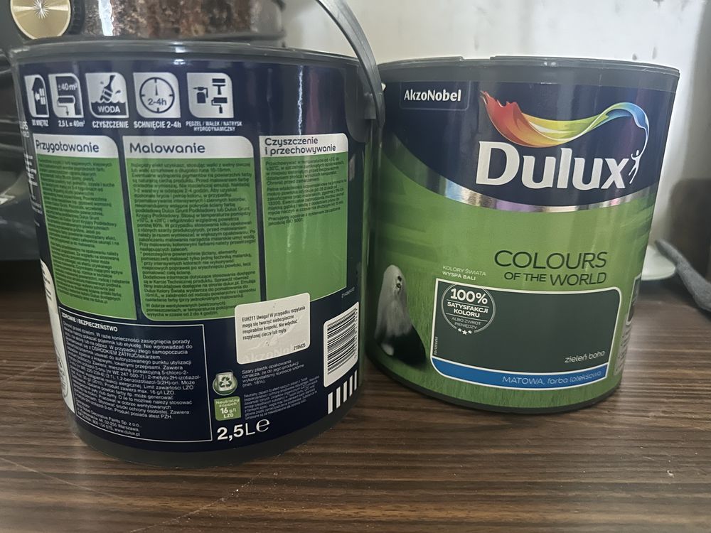 Farba matowa dulux zielen boho 2,5l